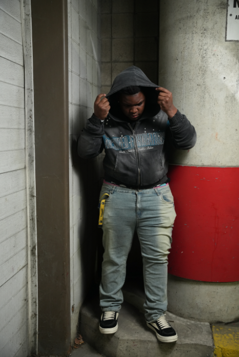 "Archived Foundations" Blueprint Blue Hoodie
